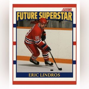 Eric Lindros 1990/91 Score Hockey Rookie Card